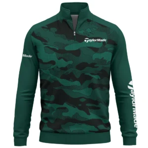 TaylorMade Brand Exclusive Logo Quarter Zip Sweatshirt HOGO270525BR01TM - Teal Green