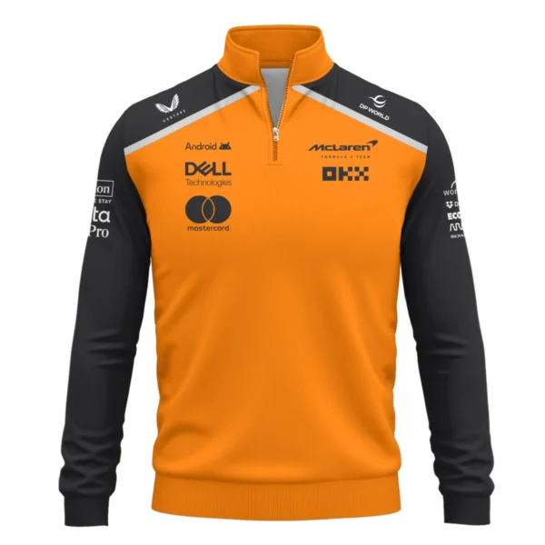 Ayrton Senna The Racing Legend McLaren F1 Exclusive Quarter-Zip Sweatshirt BLF16625A2QZS - Image 2
