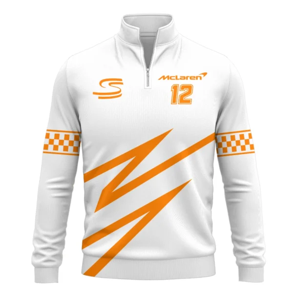 Ayrton Senna The Racing Legend McLaren F1 Exclusive Quarter-Zip Sweatshirt BLF16625A4QZS - Image 2