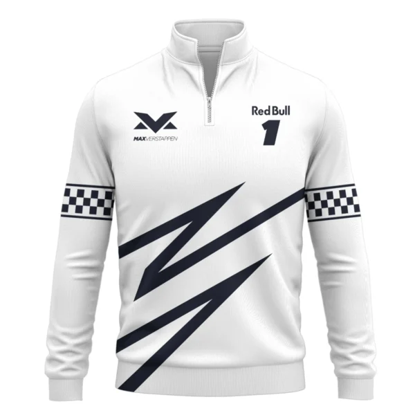 Max Verstappen Red Bull Racing F1 Exclusive Quarter-Zip Sweatshirt BLRBR20525A1QZS - Image 2
