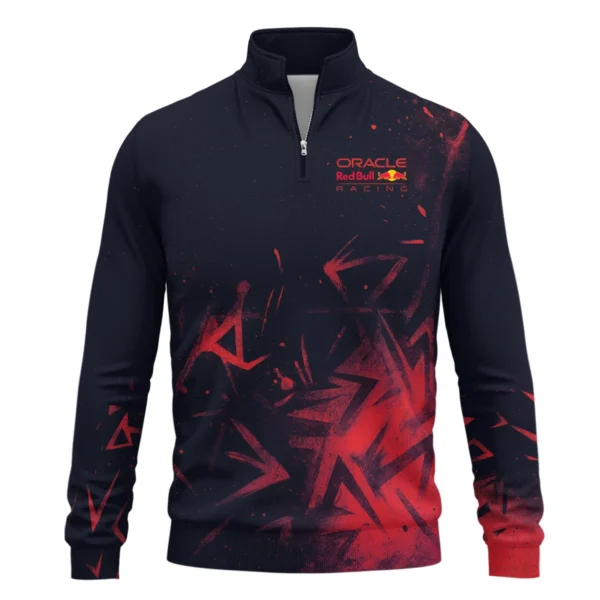 Max Verstappen Red Bull Racing F1 Exclusive Quarter-Zip Sweatshirt BLRBR20525A4QZS - Image 2