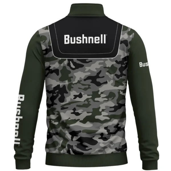 Bushnell Golf Brand Exclusive Logo All Over Print Quarter Zip Sweatshirt  HOGOF280525A01BUG - Army Green - Image 3