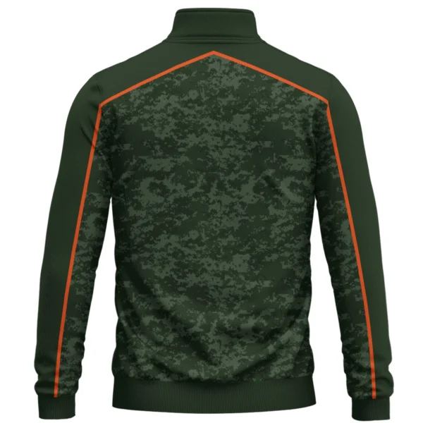 Under Armour Brand Exclusive Logo All Over Print Quarter Zip Sweatshirt HOGOF290525A01UA - Army Green - Image 2