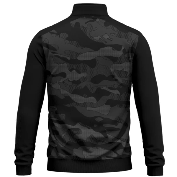 Bushnell Golf Brand Exclusive Logo Quarter Zip Sweatshirt HOGO270525BR01BUG - Black - Image 2