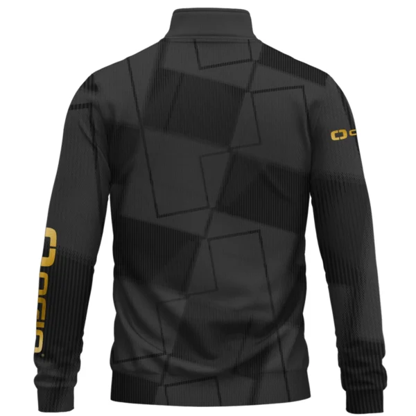 Ogio Brand Exclusive Logo All Over Print Quarter Zip Sweatshirt HOGF030625A01OG - Black - Image 2