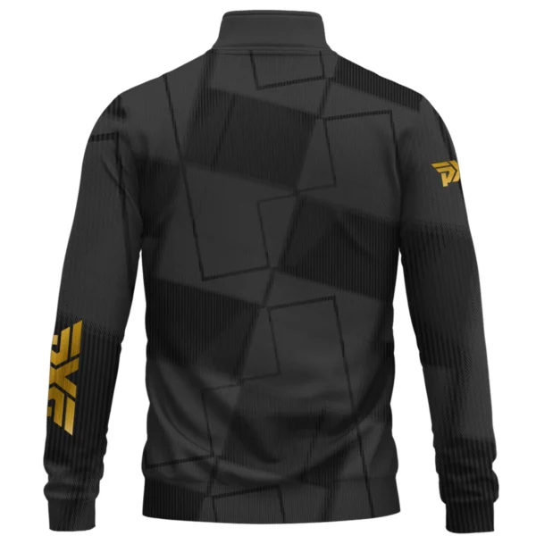 PXG Brand Exclusive Logo All Over Print Quarter Zip Sweatshirt HOGF030625A01PXG - Black - Image 2