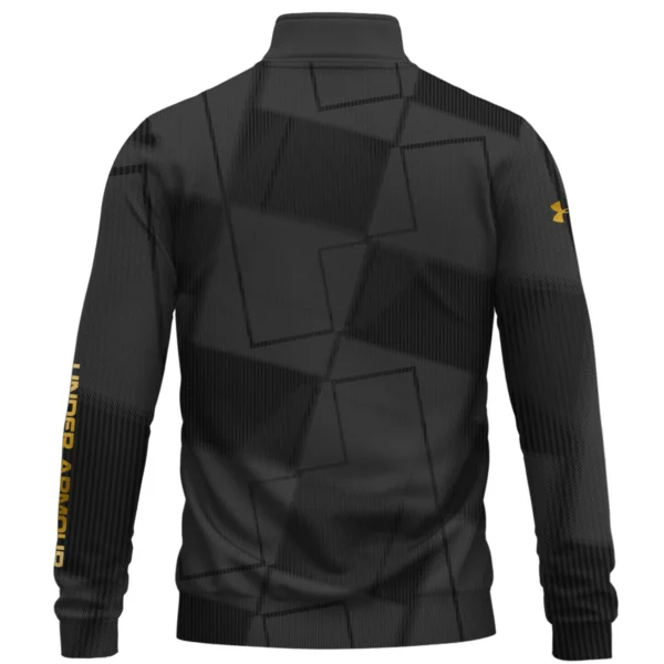 Under Armour Brand Exclusive Logo All Over Print Quarter Zip Sweatshirt HOGF030625A01UA - Black - Image 2