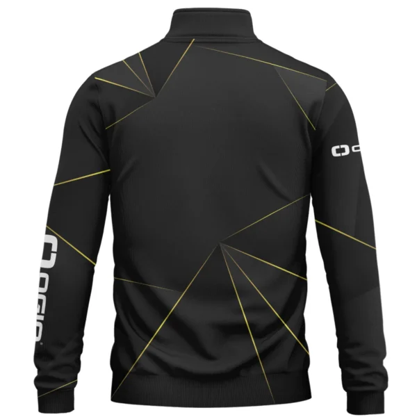 Ogio Brand Exclusive Logo All Over Print Quarter Zip Sweatshirt HOGF310525A01OG - Black - Image 2