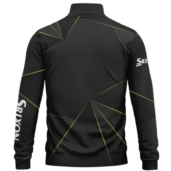 Srixon Brand Exclusive Logo All Over Print Quarter Zip Sweatshirt HOGF310525A01SR - Black - Image 2