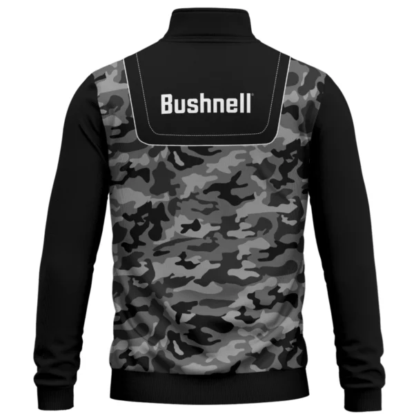 Bushnell Golf Brand Exclusive Logo All Over Print Quarter Zip Sweatshirt  HOGOF280525A01BUG - Black - Image 3
