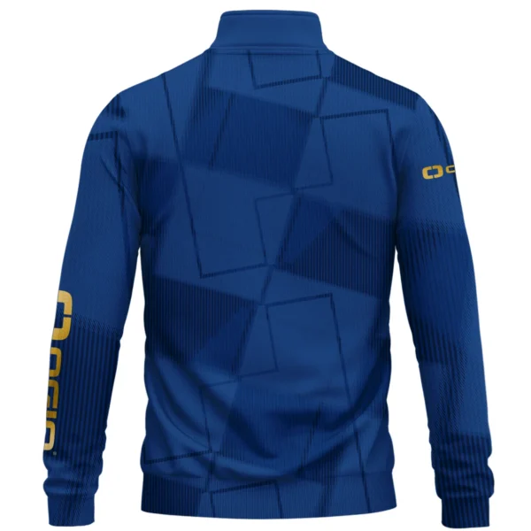Ogio Brand Exclusive Logo All Over Print Quarter Zip Sweatshirt HOGF030625A01OG - Blue - Image 2