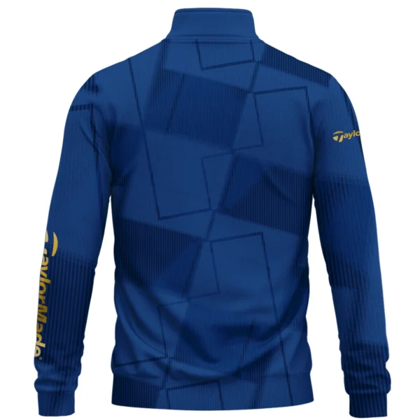 TaylorMade Brand Exclusive Logo All Over Print Quarter Zip Sweatshirt HOGF030625A01TM - Blue - Image 2