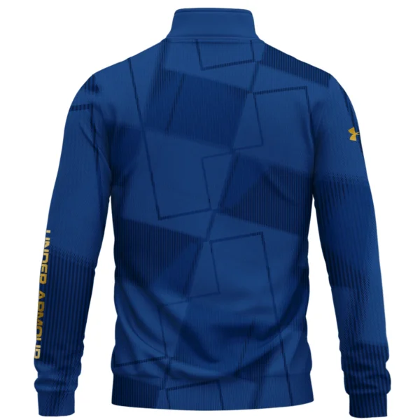 Under Armour Brand Exclusive Logo All Over Print Quarter Zip Sweatshirt HOGF030625A01UA - Blue - Image 2
