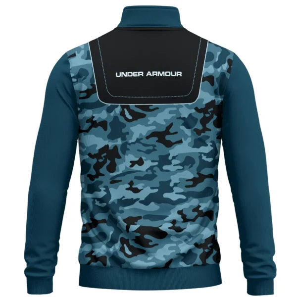 Under Armour Brand Exclusive Logo All Over Print Quarter Zip Sweatshirt  HOGOF280525A01UA - Blue - Image 3