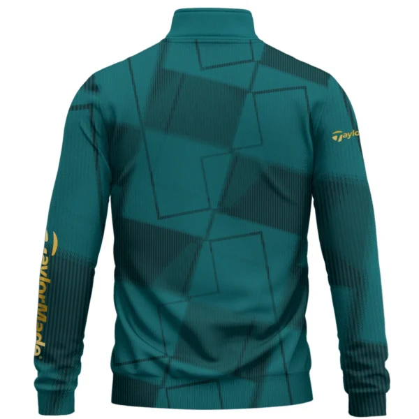 TaylorMade Brand Exclusive Logo All Over Print Quarter Zip Sweatshirt HOGF030625A01TM - Cyan - Image 2