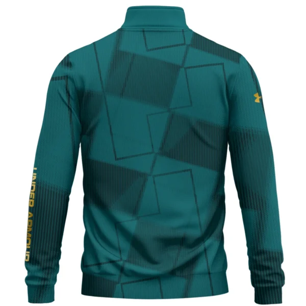 Under Armour Brand Exclusive Logo All Over Print Quarter Zip Sweatshirt HOGF030625A01UA - Cyan - Image 2