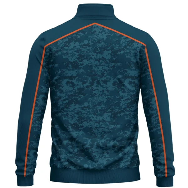 Under Armour Brand Exclusive Logo All Over Print Quarter Zip Sweatshirt HOGOF290525A01UA - Cyan - Image 2