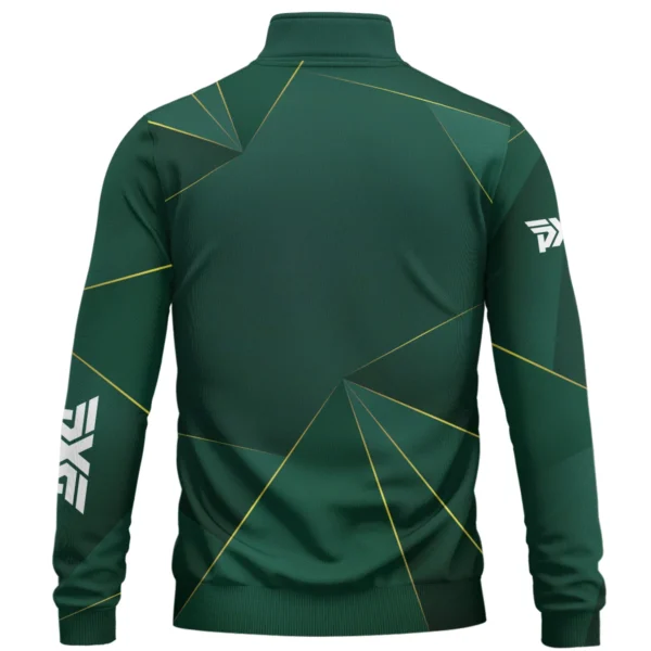 PXG Brand Exclusive Logo All Over Print Quarter Zip Sweatshirt HOGF310525A01PXG - Dark Green - Image 2