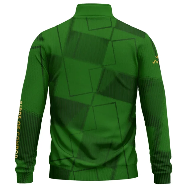 Birds of Condor Brand Exclusive Logo All Over Print Quarter Zip Sweatshirt HOGF030625A01BOC - Green - Image 2