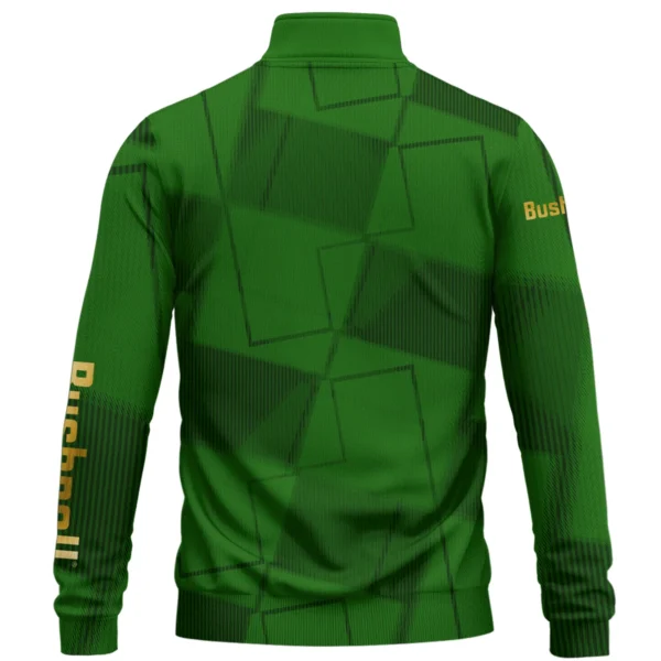 Bushnell Golf Brand Exclusive Logo All Over Print Quarter Zip Sweatshirt HOGF030625A01BUG - Green - Image 2
