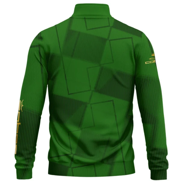 Cobra Golf Brand Exclusive Logo All Over Print Quarter Zip Sweatshirt HOGF030625A01CB - Green - Image 2