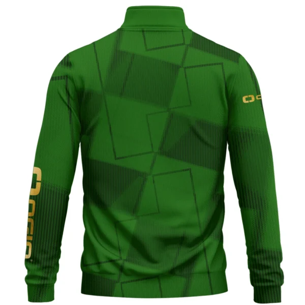 Ogio Brand Exclusive Logo All Over Print Quarter Zip Sweatshirt HOGF030625A01OG - Green - Image 2