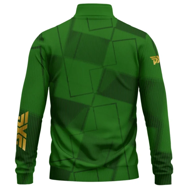 PXG Brand Exclusive Logo All Over Print Quarter Zip Sweatshirt HOGF030625A01PXG - Green - Image 2