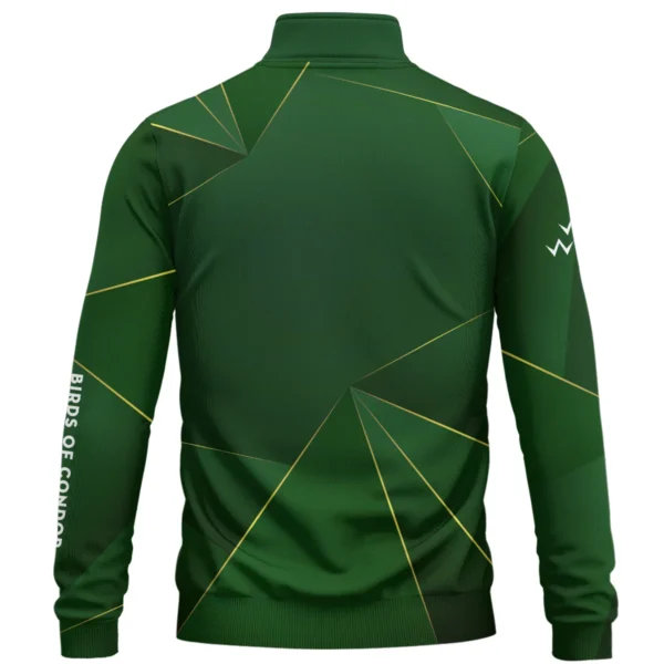 Birds of Condor Brand Exclusive Logo All Over Print Quarter Zip Sweatshirt HOGF310525A01BOC - Green - Image 2
