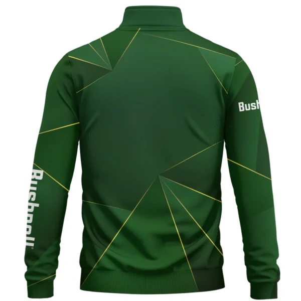 Bushnell Golf Brand Exclusive Logo All Over Print Quarter Zip Sweatshirt HOGF310525A01BUG - Green - Image 2