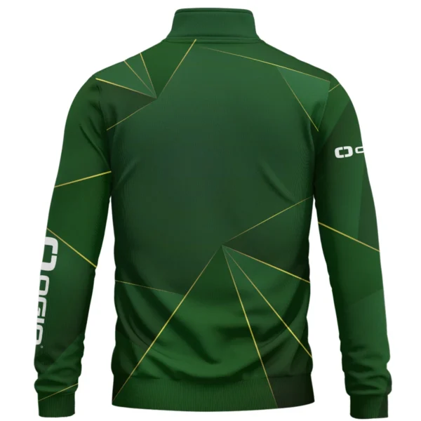 Ogio Brand Exclusive Logo All Over Print Quarter Zip Sweatshirt HOGF310525A01OG - Green - Image 2