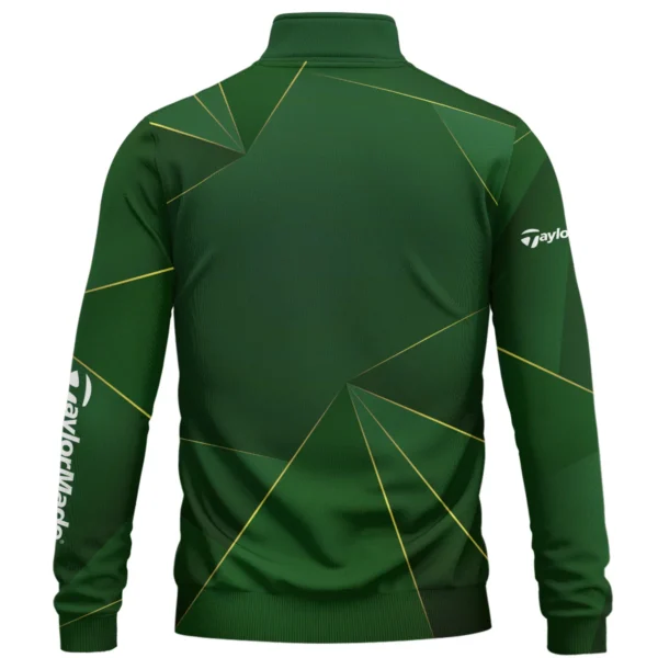 TaylorMade Brand Exclusive Logo All Over Print Quarter Zip Sweatshirt  HOGF310525A01TM - Green - Image 2