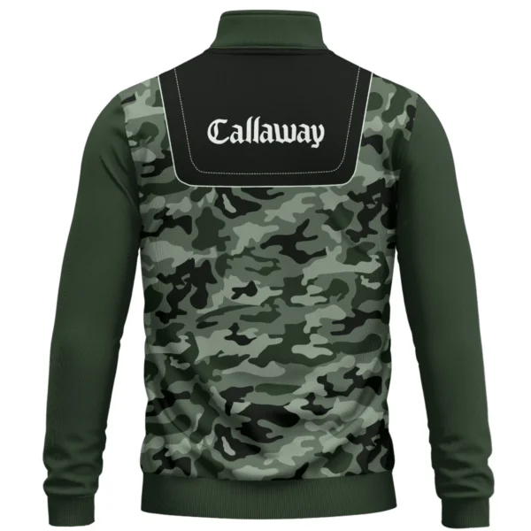 Callaway Brand Exclusive Logo All Over Print Quarter Zip Sweatshirt  HOGOF280525A01CLW - Green - Image 3