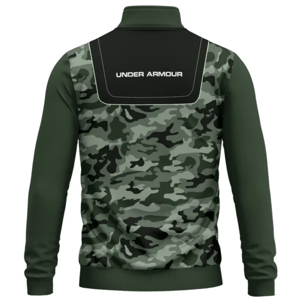 Under Armour Brand Exclusive Logo All Over Print Quarter Zip Sweatshirt  HOGOF280525A01UA - Green - Image 3