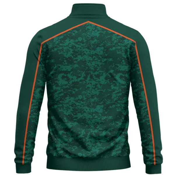Srixon Brand Exclusive Logo All Over Print Quarter Zip Sweatshirt HOGOF290525A01SR - Green - Image 2