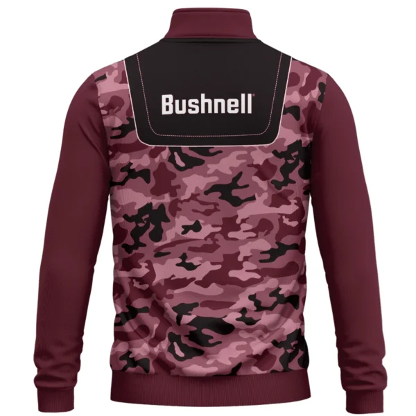 Bushnell Golf Brand Exclusive Logo All Over Print Quarter Zip Sweatshirt  HOGOF280525A01BUG - Maroon - Image 3