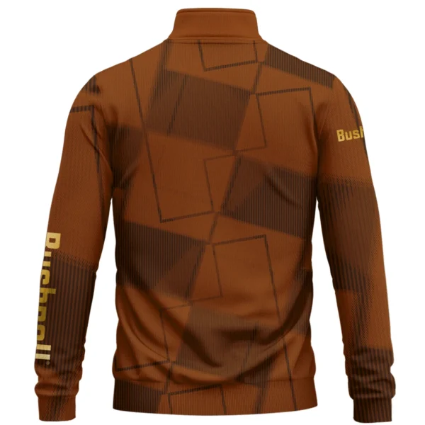 Bushnell Golf Brand Exclusive Logo All Over Print Quarter Zip Sweatshirt HOGF030625A01BUG - Orange - Image 2