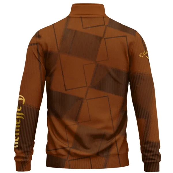 Callaway Brand Exclusive Logo All Over Print Quarter Zip Sweatshirt HOGF030625A01CLW - Orange - Image 2