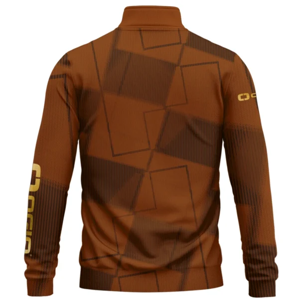Ogio Brand Exclusive Logo All Over Print Quarter Zip Sweatshirt HOGF030625A01OG - Orange - Image 2