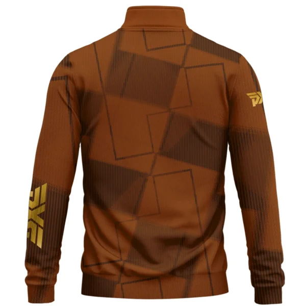 PXG Brand Exclusive Logo All Over Print Quarter Zip Sweatshirt HOGF030625A01PXG - Orange - Image 2