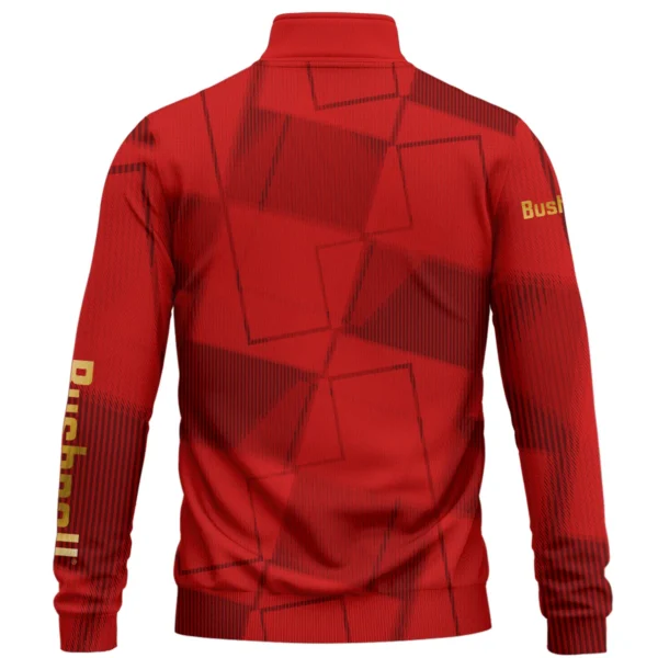 Bushnell Golf Brand Exclusive Logo All Over Print Quarter Zip Sweatshirt HOGF030625A01BUG - Red - Image 2