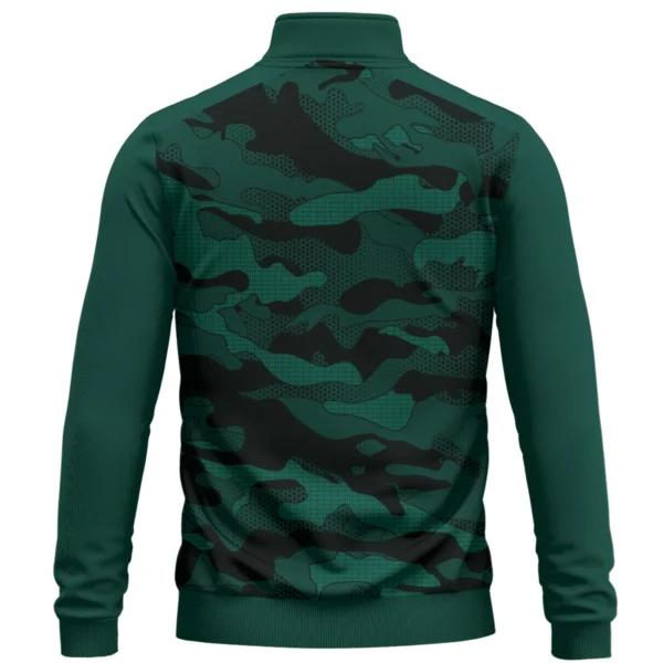 TravisMathew Brand Exclusive Logo Quarter Zip Sweatshirt HOGO270525BR01TRM - Teal Green - Image 2