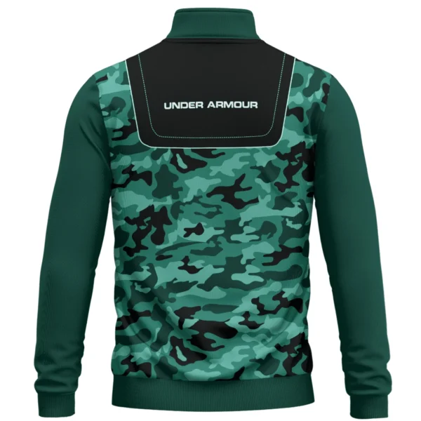 Under Armour Brand Exclusive Logo All Over Print Quarter Zip Sweatshirt  HOGOF280525A01UA - Teal Green - Image 3