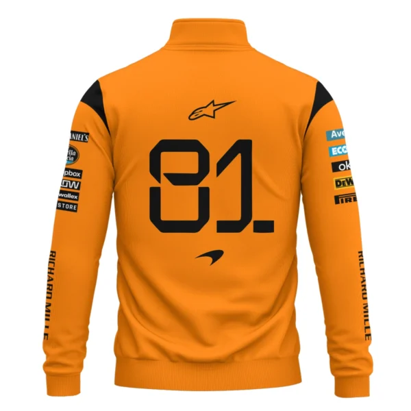 Oscar Piastri McLaren Formula One Exclusive Quarter-Zip Sweatshirt BLF1180525A3QZS - Image 3