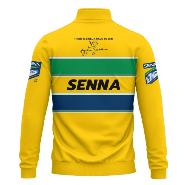 Forever Senna Formula One Exclusive Quarter-Zip Sweatshirt BLF1190525A1QZS - Image 3