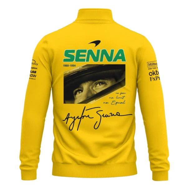 Ayrton Senna McLaren Formula One Exclusive Quarter-Zip Sweatshirt BLF1190525A2QZS - Image 3