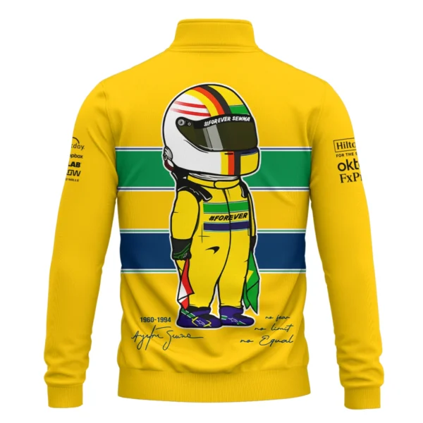 Forever Senna McLaren F1 Exclusive Quarter-Zip Sweatshirt BLF13625A3QZS - Image 3