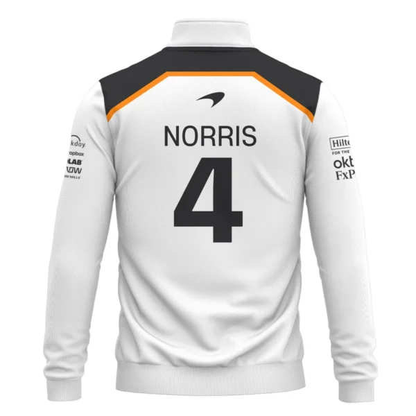 Lando Norris LN4 McLaren F1 Exclusive Quarter-Zip Sweatshirt BLF19625A1QZS - Image 3
