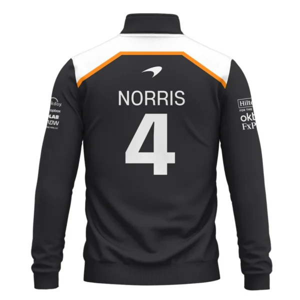 Lando Norris LN4 McLaren F1 Exclusive Quarter-Zip Sweatshirt BLF19625A2QZS - Image 3