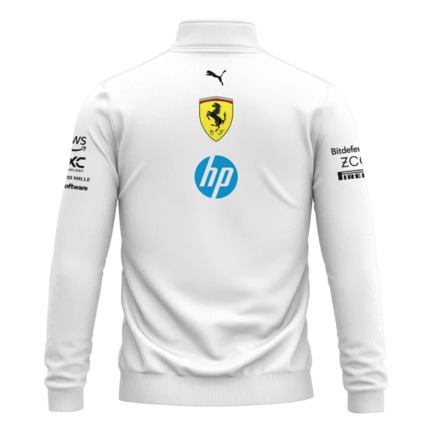 2025 Scuderia Ferrari F1 Special Edition Quarter-Zip Sweatshirt BLFRR4625A2QZS - Image 3