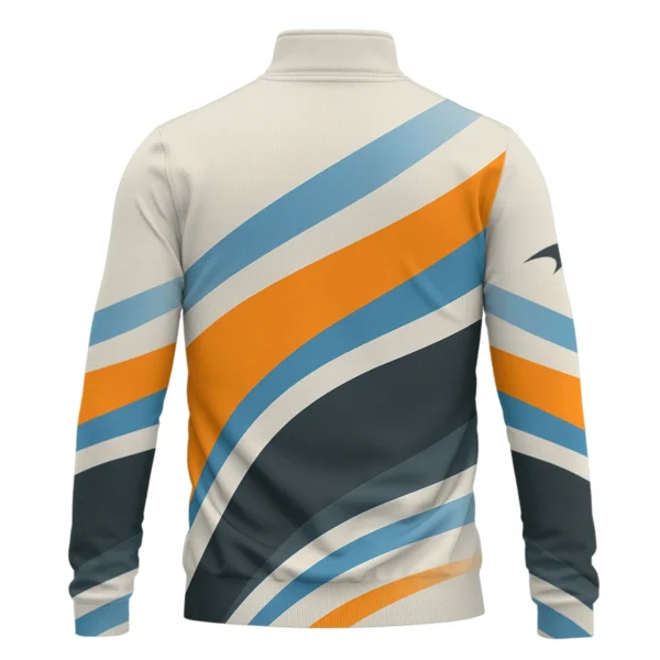 Waves Pattern McLaren F1 Exclusive Quarter-Zip Sweatshirt BLMCL1625A2QZS - Image 3